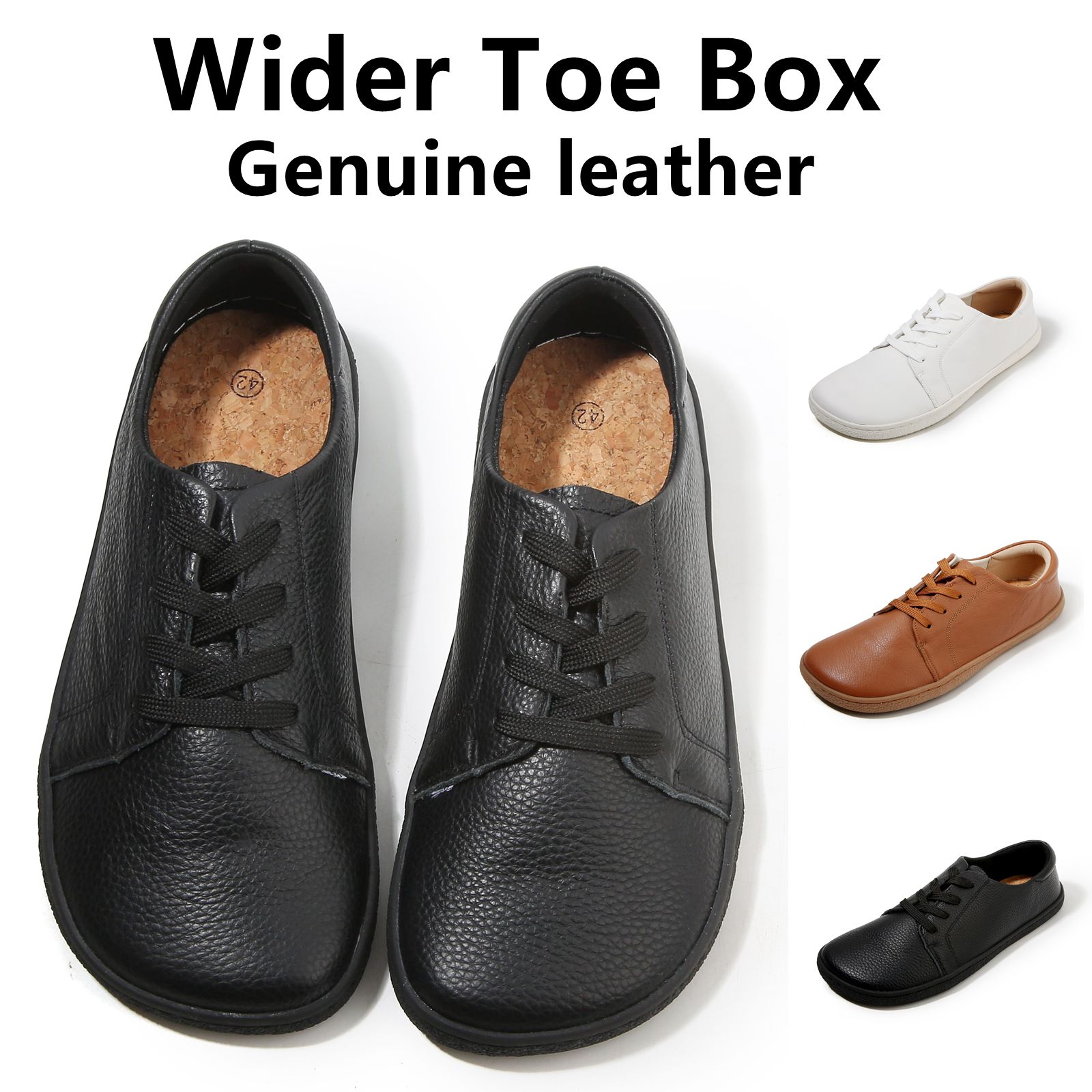Men'S Shoes Zero Drop - TONGLEPAO 春、秋、裸足、本革メンズレディーススニーカー、ゼロドロップフラットソフトソール、幅広つま先ボックスライト