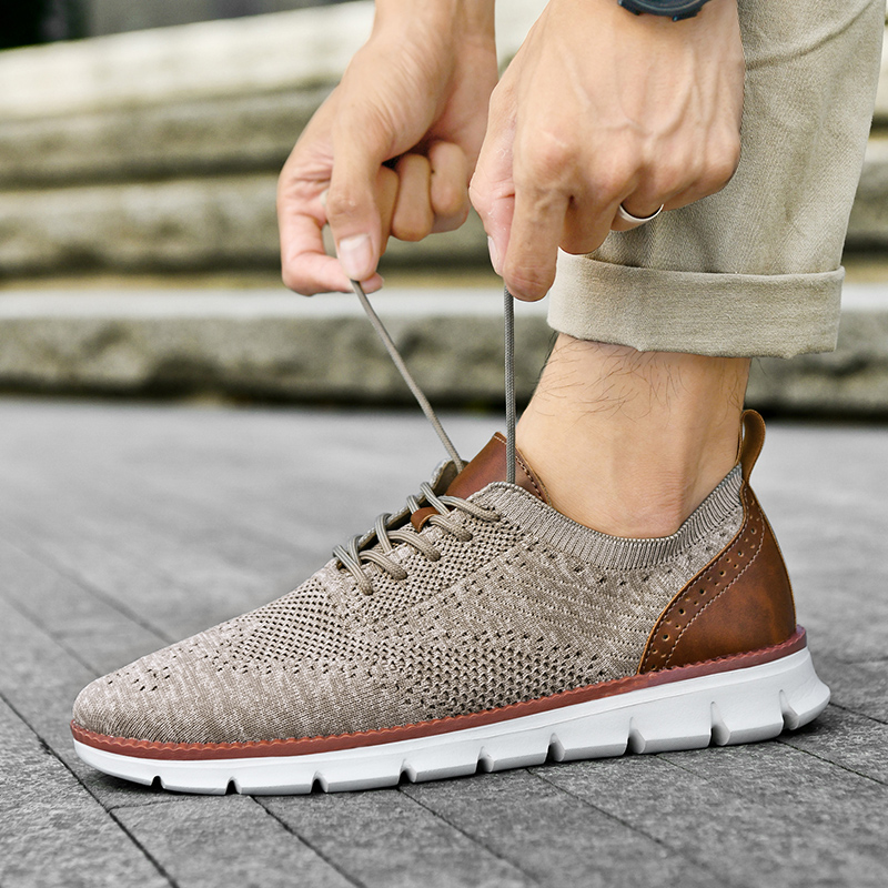 Men Shoes Designer - 男性カジュアルシューズクラシック通気性ブローグフラットシューズクッション性カラーブロッキングデザインドレスシューズ多用途スニーカー軽量
