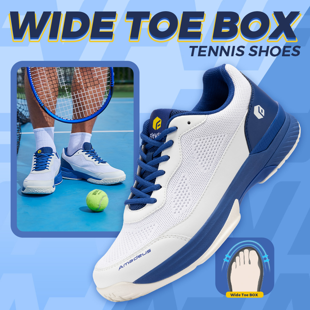 Men'S Training Shoes - FitVille プロフェッショナルテニスシューズメンズ Soprt シューズトレーニングスニーカー滑り止め吸汗性腫れ足アーチサポート