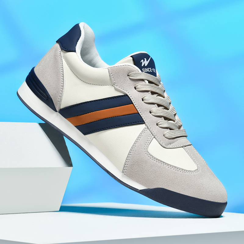 Men'S Shoes Grip - ダブルスター メンズシューズ、フラットスケートシューズ、滑り止めグリップ、トレンディで多用途、カジュアルスポーツスケートメンズシューズ