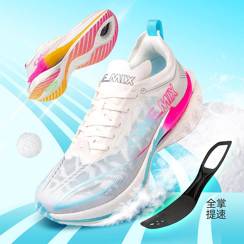 Men'S Training Shoes - ONEMIX カーボンプレートランニングシューズ – 軽量で反応性が高く、通気性に優れた女性用アスレチックシューズ（マラソン＆トレーニング）