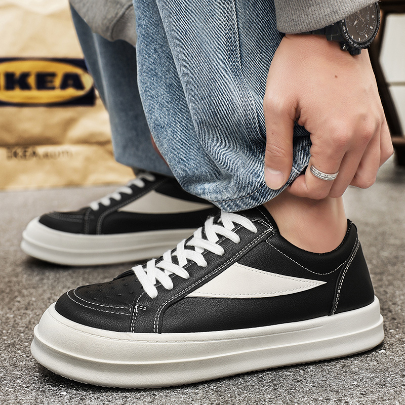 無地メンズローカットカジュアルスケートシューズ通気性のある生 - Men'S Shoes Grip のレビューと価格