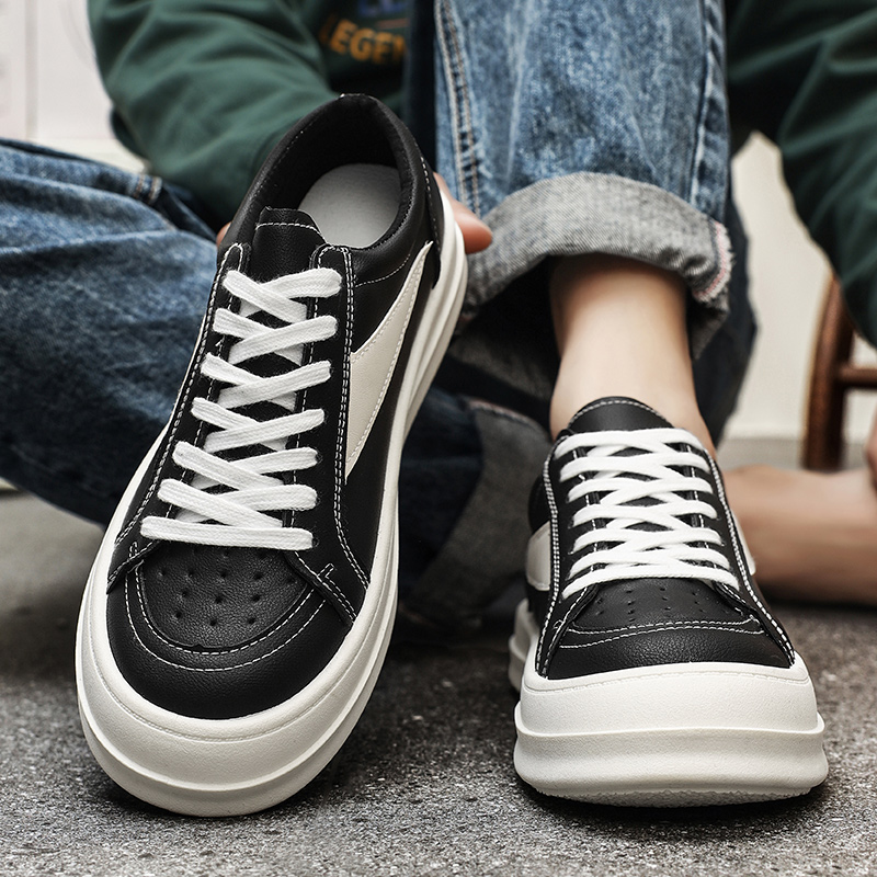 無地メンズローカットカジュアルスケートシューズ通気性のある生 - Men'S Shoes Grip のレビューと価格