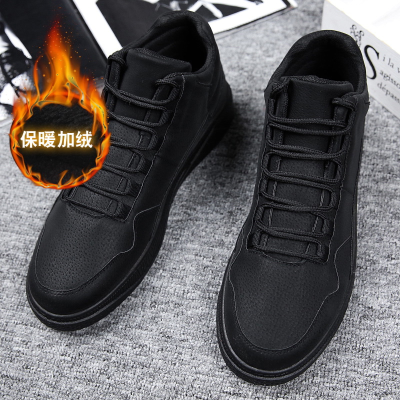 保温性のあるメンズレッドハイカットレザースケートシューズ、フ - Men'S Shoes Grip のレビューと価格