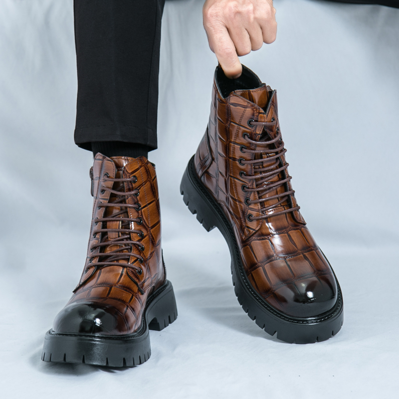 夏のメンズファッションチェルシーブーツブラックブラウンアメリ - Men'S Training Shoes のレビューと価格