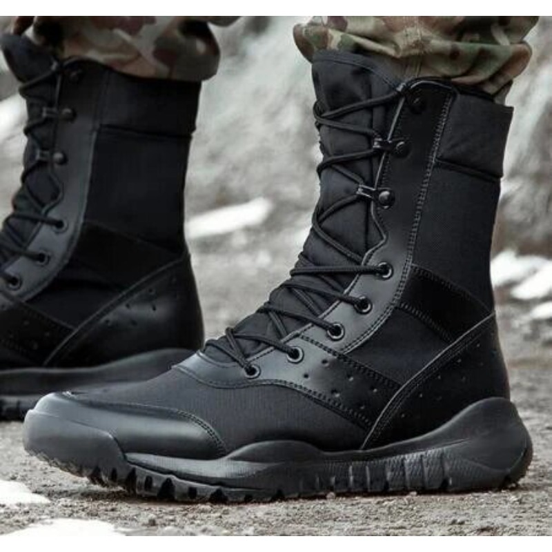 軽量防水タクティカルブーツ アウトドアハイキング通気性メッシ - Men'S Training Shoes のレビューと価格