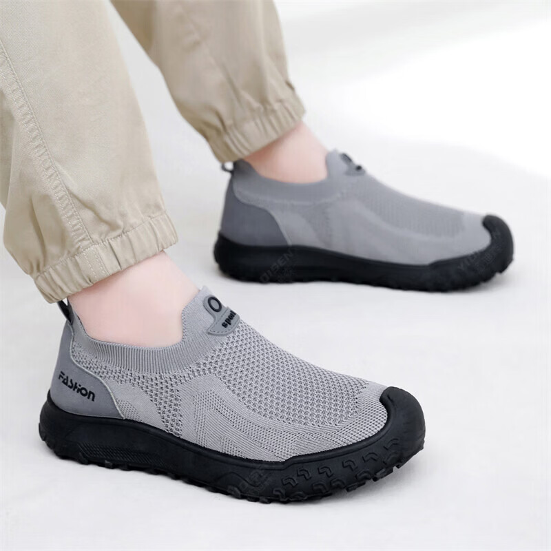 夏のメンズカジュアルシューズ弾性スリップオンデザイン衝突防止 - Men Shoes Designer のレビューと価格