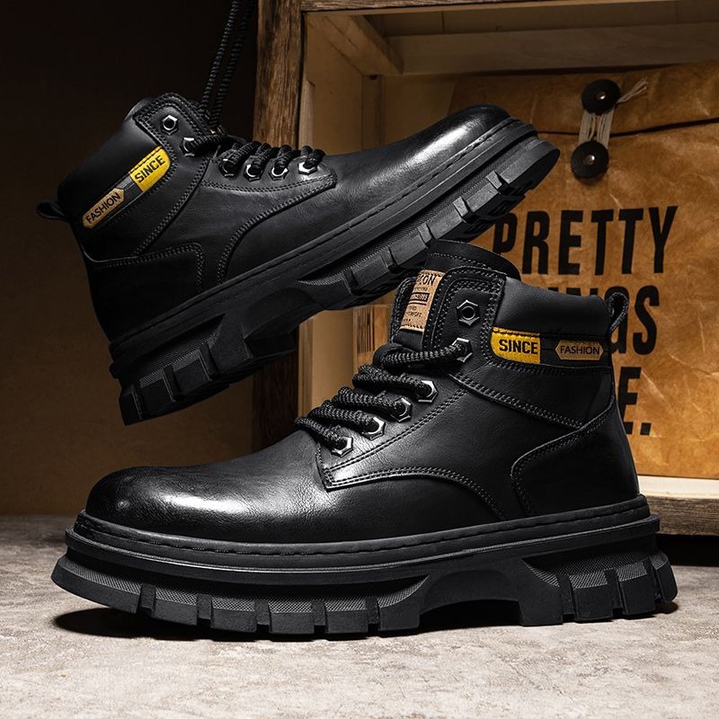 ヴィンテージ メンズ プラットフォーム アンクルブーツ 秋冬 - Men'S Shoes Dq のレビューと価格