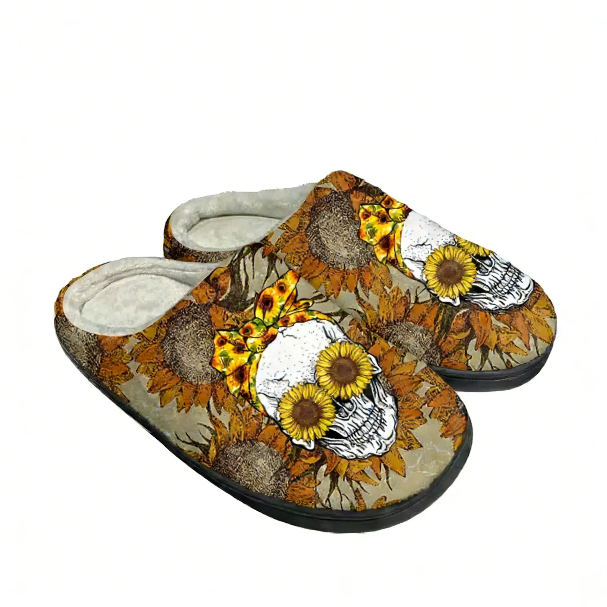 サンフラワースカルホームコットンスリッパ メンズ レディース - Men Shoes Designer のレビューと価格
