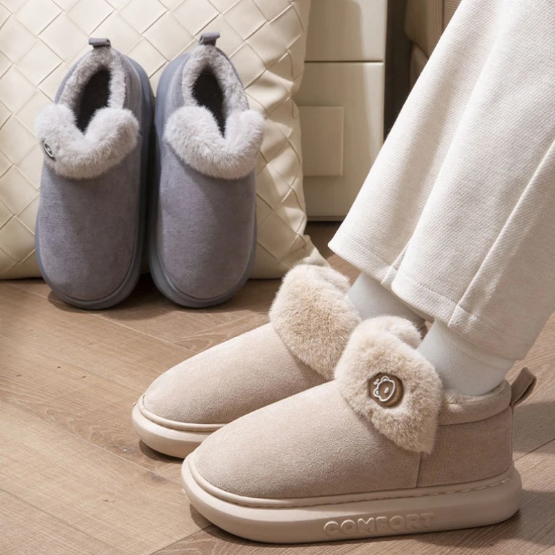 ふわふわスリッパ レディース 冬用 暖かい ファー プラッシ - Men'S Shoes Grip のレビューと価格