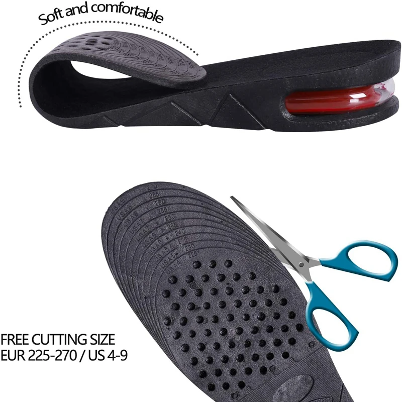 身長増加インソールエアシューズクッションリフトインサート男性 - Men Shoes Outlet のレビューと価格