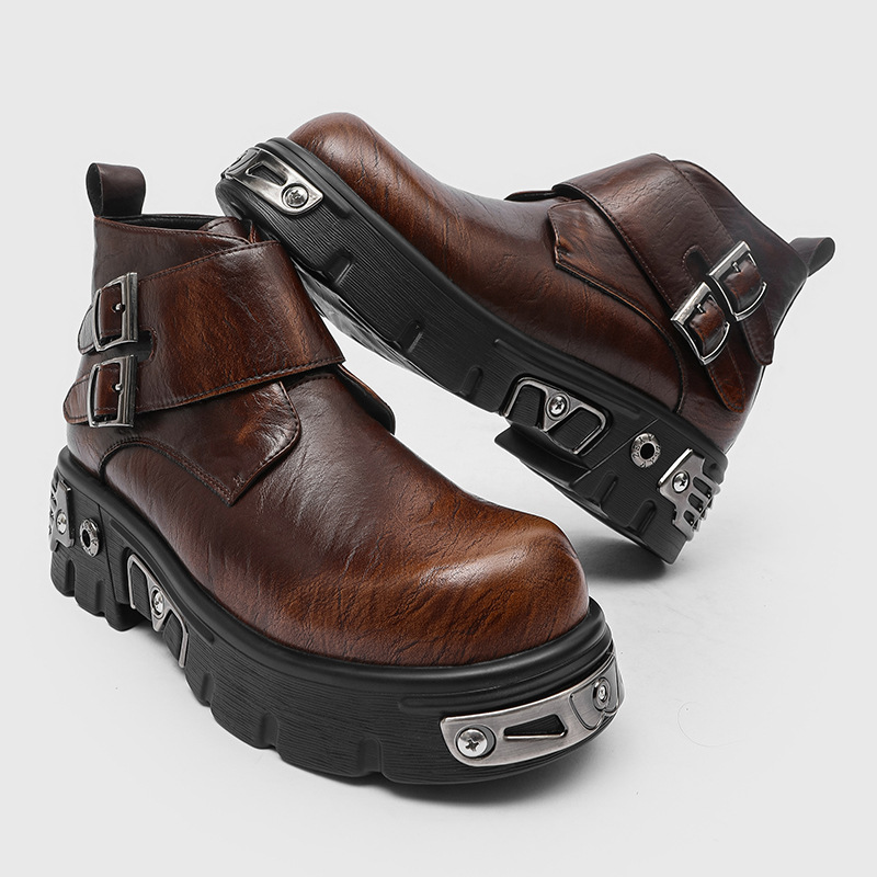 大きいサイズ メンズファッション パンク ゴス プラットフォ - Men Shoes Designer のレビューと価格