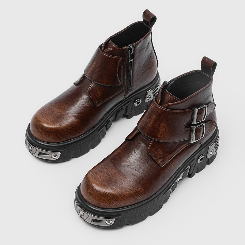 大きいサイズ メンズファッション パンク ゴス プラットフォ - Men Shoes Designer のレビューと価格