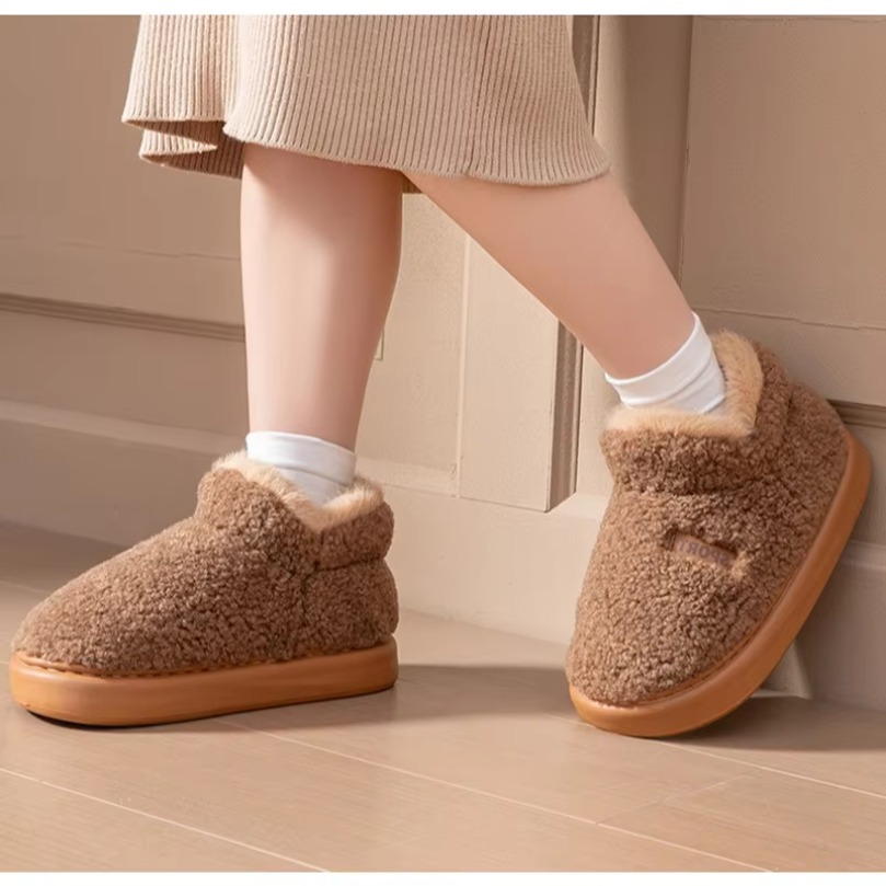 ふわふわの室内用スリッパ、女性用、冬用、柔らかい素材、滑り止 - Men'S Shoes Grip のレビューと価格