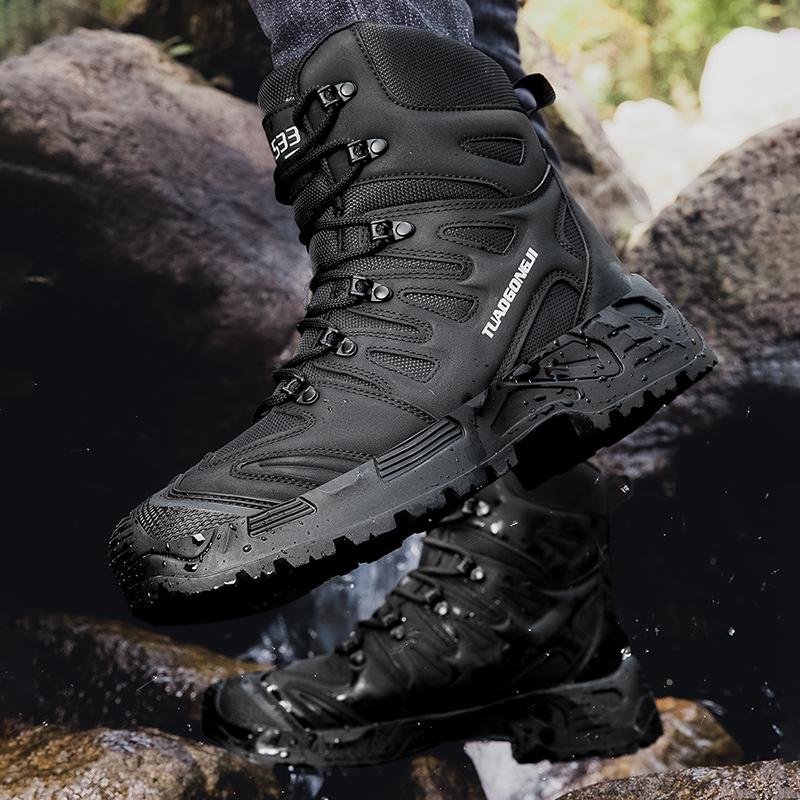 メンズ大型アウトドア戦術訓練ハイキングシューズ（野外訓練・荒 - Men'S Training Shoes のレビューと価格