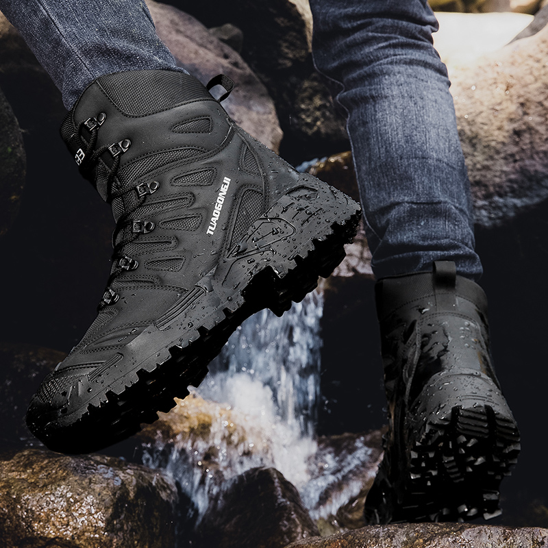 メンズ大型アウトドア戦術訓練ハイキングシューズ（野外訓練・荒 - Men'S Training Shoes のレビューと価格
