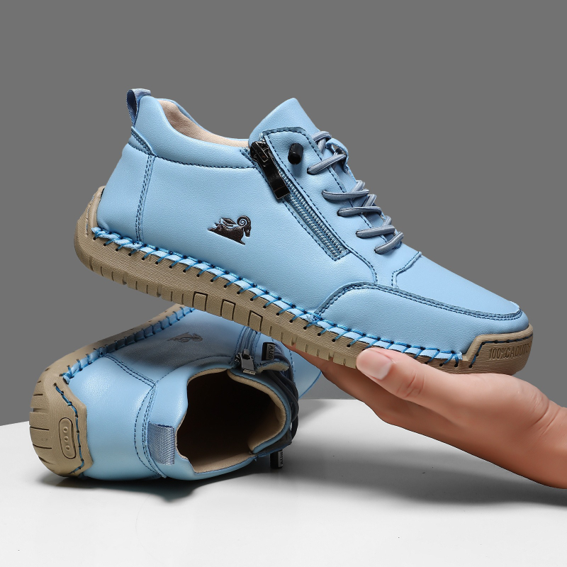 女性用スニーカー手作りレザーカジュアルシューズアウトドアソフ - Men'S Shoes Dq のレビューと価格