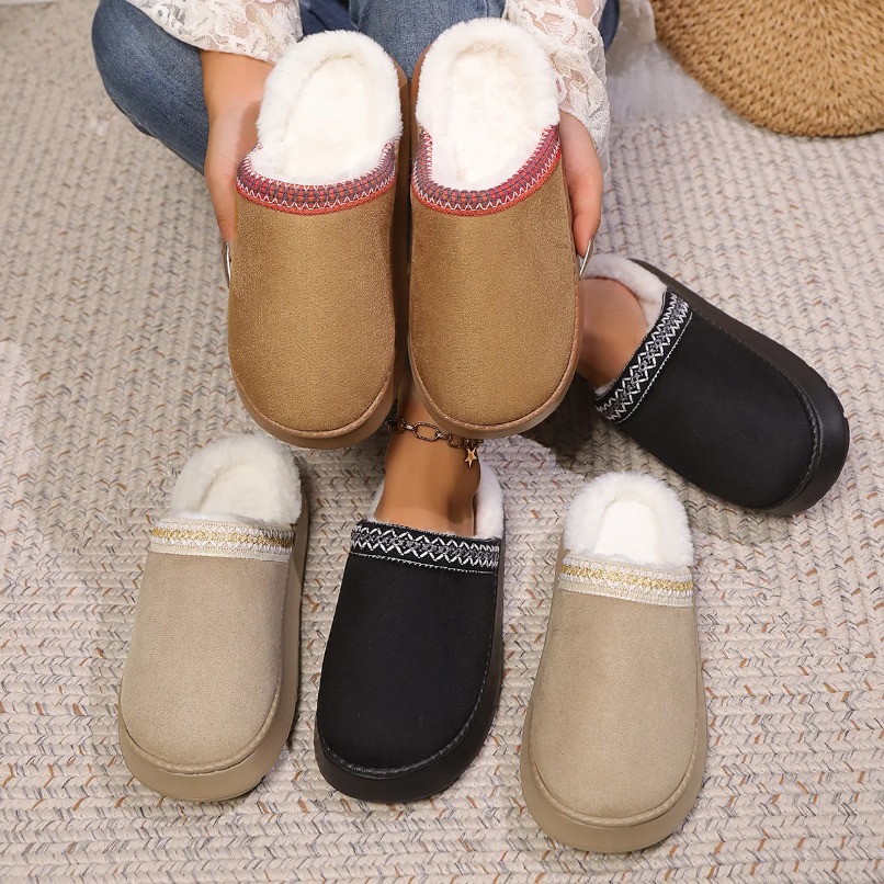 ホームスリッパ レディース 冬用 暖かい ふわふわ ファー  - Men'S Shoes Grip のレビューと価格